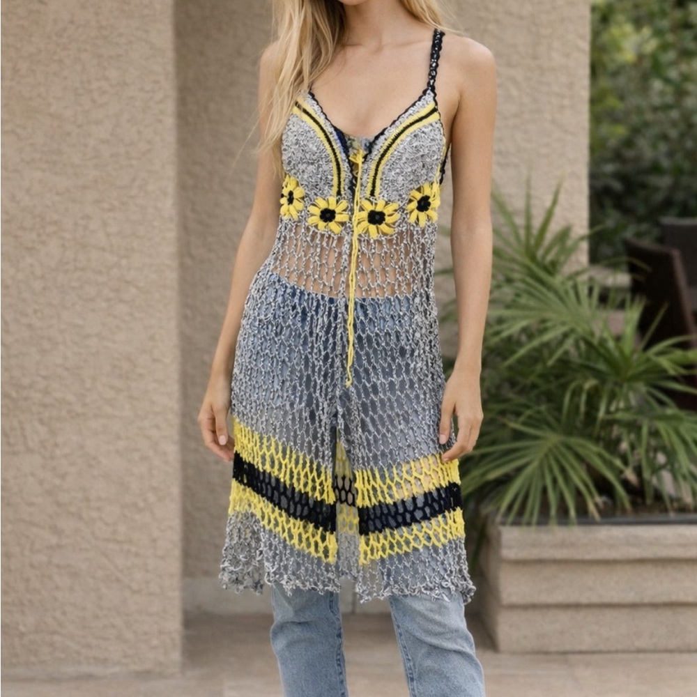 Handmade Crochet Coverup Dress 🌼